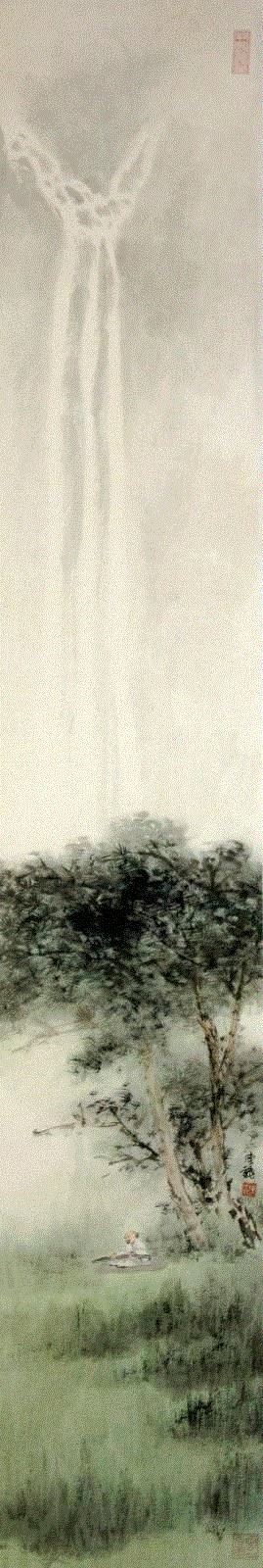 美博展讯 | 会心——中国画九人展参展艺术家系列文章 陈翔,陈翔,美博,展讯,人展,青绿,山水画,水墨,本色,绘画,一个人