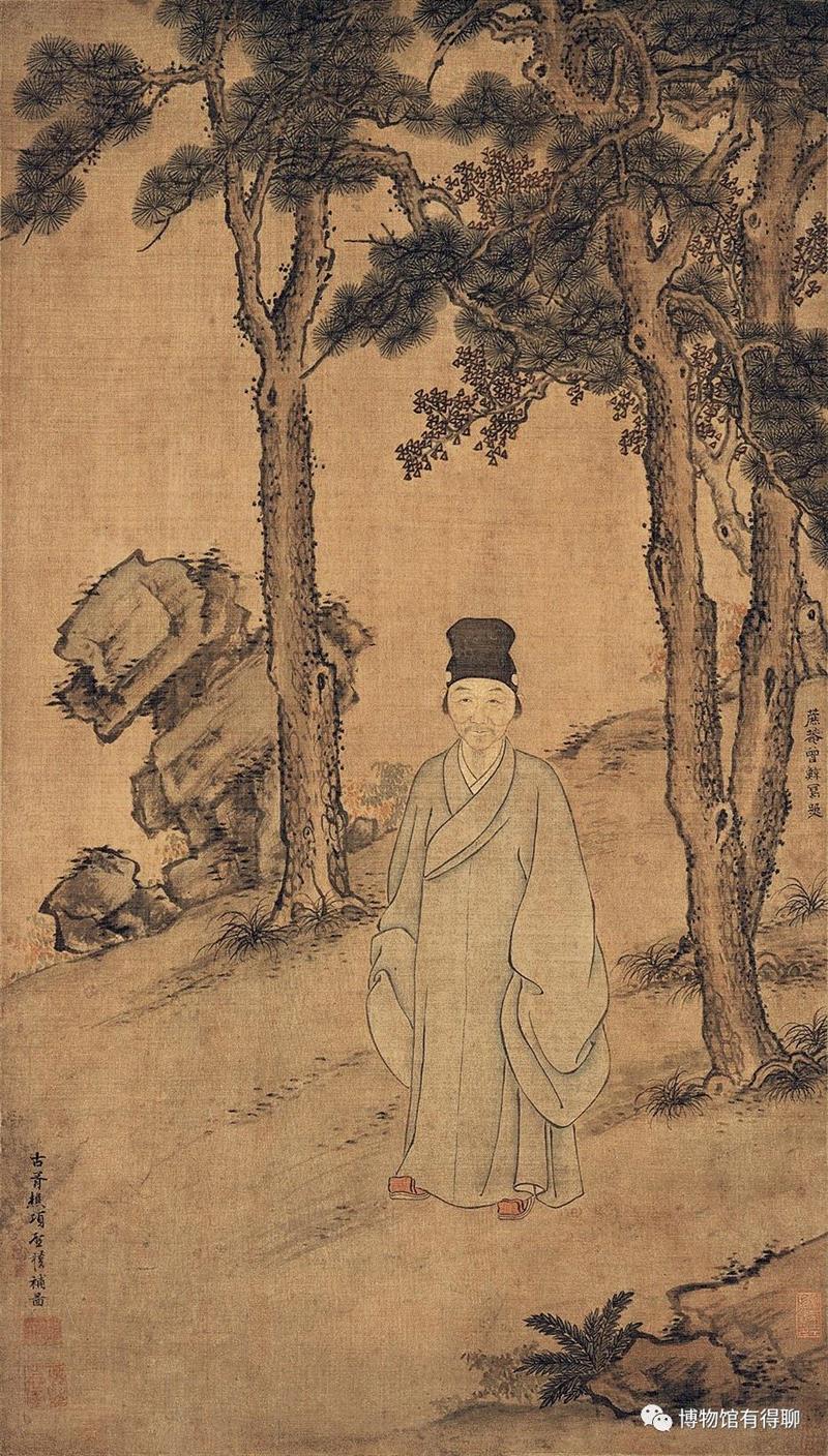 ▲董文敏小像  （明）曾鲸、项圣谟作 上海博物馆藏,五一游学丨诗书画中的文人生命履痕：绍兴、南浔、松江游学（5月1日—5月4日）,绍兴,游学丨诗书画,履痕,南浔,松江,游学,园林,鲁迅,莲花庄,王羲之