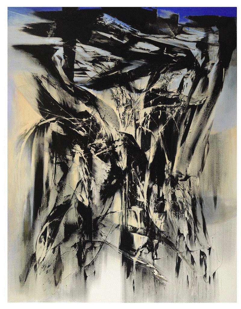 巨人 Titan　223.5x172.7cm  ,正在展出 | “磅礴：杨识宏作品展” | 仰观宇宙，游目骋怀，于磅礴气势中洞察生命之微妙,杨识宏,宇宙,广东美术馆,亚洲艺术中心,美学,意识流,台北,Canvas,人民美术出版社,殷双喜