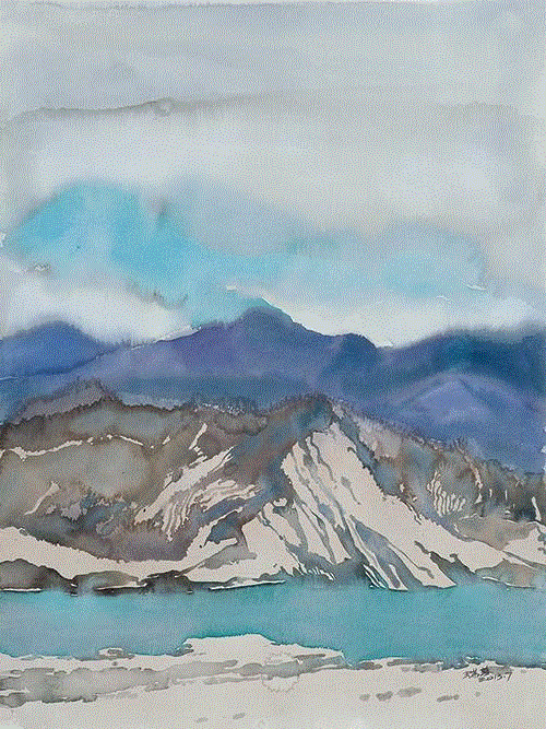 《西北行·一》76×56 cm&nbsp; 水彩&nbsp; 2013年,《瑞容沉春》明天开幕！！！,瑞容沉春,水彩,绝代风华,丝网,版画,雁荡山,直径,图案,油画,材料