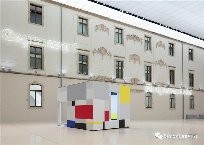 艺术家Heimo Zobernig在阿尔伯提努（Albertinum）展示自己的空间概念和展览设计,阿尔伯提努(Albertinum)现场 | 奧地利艺术家Heimo Zobernig对蒙德里安的诠释,Albertinum,阿尔伯提努,Zobernig,奧地利,蒙德里安,Lee,Piet,房间,com,艺术馆