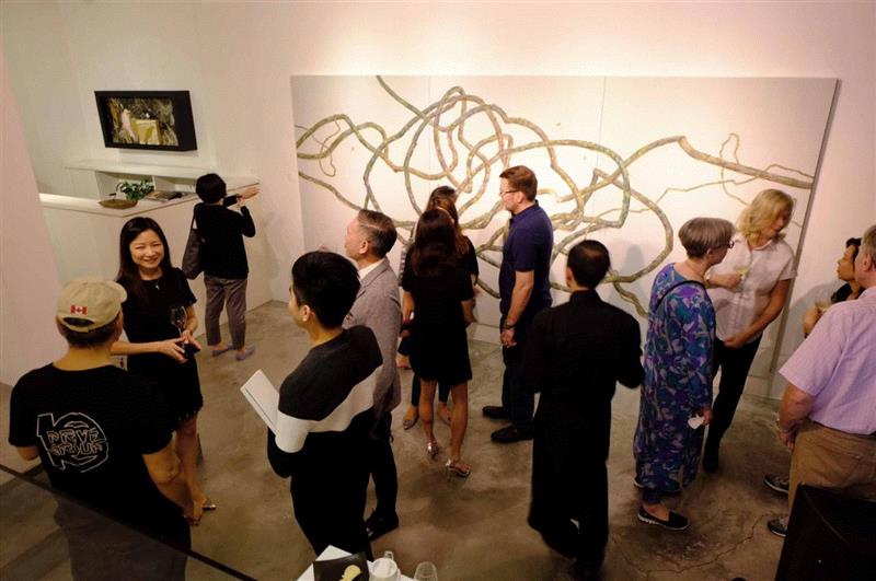 国家美术·展讯丨吴笛笛个展,吴笛笛,展讯,植物,竹子,石头,苔藓,藤蔓,树木,图案,绘画
