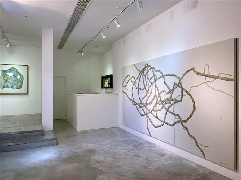 国家美术·展讯丨吴笛笛个展,吴笛笛,展讯,植物,竹子,石头,苔藓,藤蔓,树木,图案,绘画