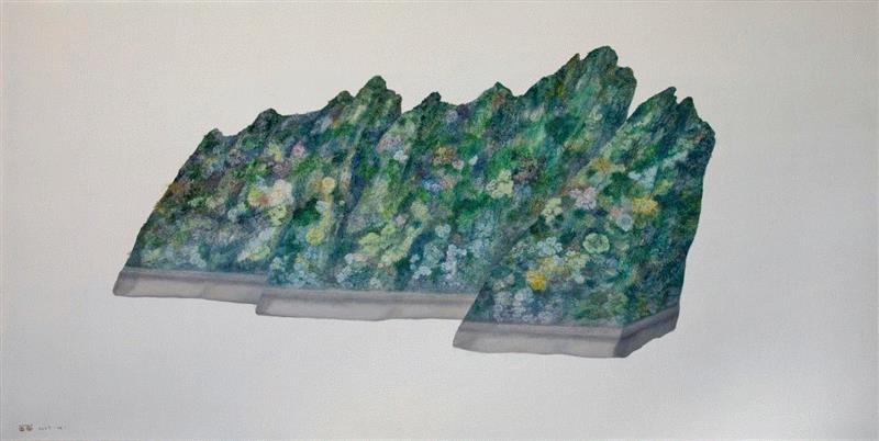 国家美术·展讯丨吴笛笛个展,吴笛笛,展讯,植物,竹子,石头,苔藓,藤蔓,树木,图案,绘画