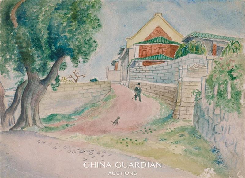 【嘉德春拍】现代艺术专题：谭华牧,谭华牧,嘉德,画坛,绘画,失踪者,广州,南国,日记,街景,关良