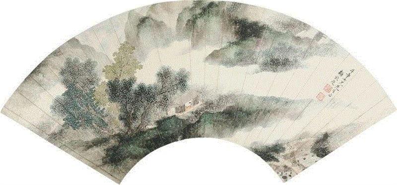 067?顧鶴慶?攜琴訪友,道明30联谊,道明30,扇片,金箋,紈扇片,御史,地点,黄浦区,九江路555号,上海王宝和大酒店七楼,宴会厅