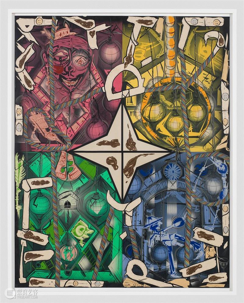 Four Color Seasons, 2013年,立木画廊宣布代理艺术家拉里·皮特曼（Lari Pittman）,拉里·皮特曼,Pittman,皮特曼,洛杉矶,香港,拉里,立木,首尔,政治,石膏