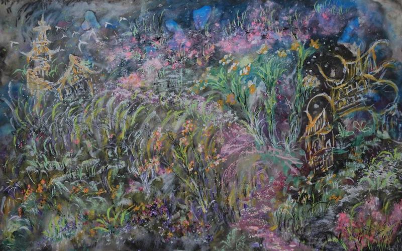 晴天 Sunny,北极熊画廊 | 如梦初醒 — 袁宏斌个展即将开幕,袁宏斌,北极熊,纸本,墨彩,教授,朱青生,张长收,电影,面前,翁剑青