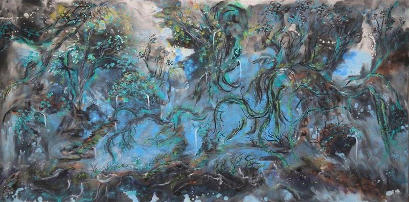 森爱 Fangorn forest ,北极熊画廊 | 如梦初醒 — 袁宏斌个展即将开幕,袁宏斌,北极熊,纸本,墨彩,教授,朱青生,张长收,电影,面前,翁剑青