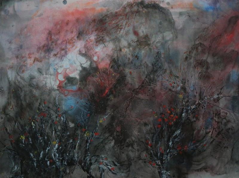魔山 Mountain,北极熊画廊 | 如梦初醒 — 袁宏斌个展即将开幕,袁宏斌,北极熊,纸本,墨彩,教授,朱青生,张长收,电影,面前,翁剑青