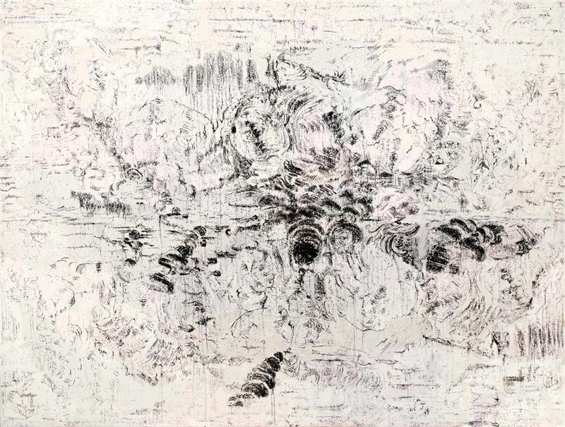 不必，2016，布面丙烯，水墨，水溶笔，160×210cm,新闻 | 梁伟参加伊斯坦布尔佩拉美术馆的展览 “OUT OF INK”,梁伟,伊斯坦布尔佩拉美术馆,魔金石空间,水墨,丙烯,水溶笔,水溶,影像,绘画,凯伦