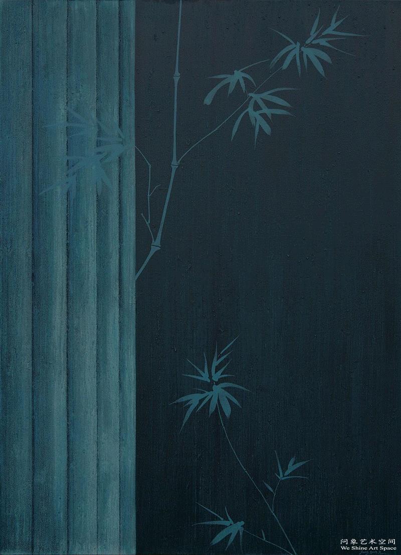 掩映—布面—综合材料—80cmX120cm—2019年,包忠评述杨传喜作品,杨传喜,包忠,材料,纸本,打印纸,江苏省,南京市,石头城路69号,材质,情境
