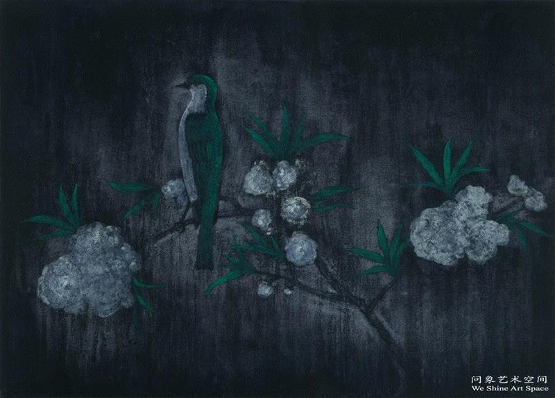 遗韵—纸本—综合材料—38cmX52cm—2017年,包忠评述杨传喜作品,杨传喜,包忠,材料,纸本,打印纸,江苏省,南京市,石头城路69号,材质,情境