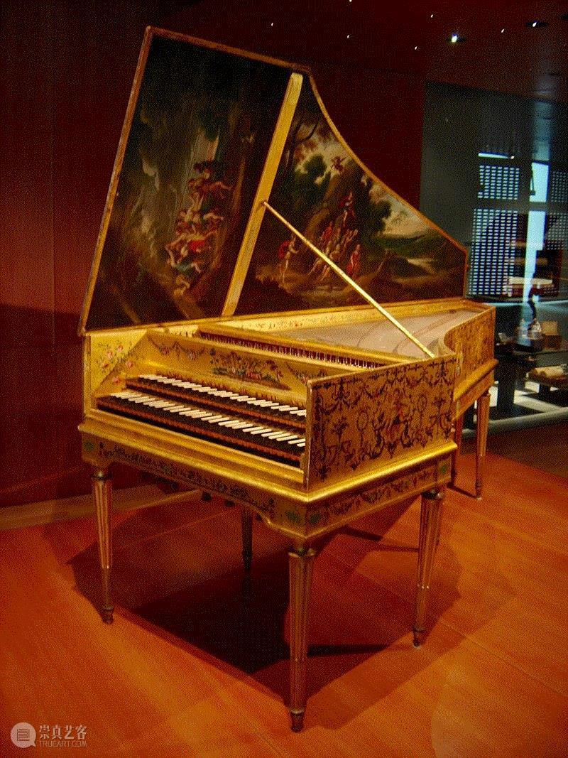 ▲古钢琴 Harpsichord,从尘封百年到瓦格纳热捧，巴赫这首当成废纸卖掉的作品魅力何在,巴赫,瓦格纳,废纸,音乐,乐器,巴洛克,勃兰登堡协奏曲,乐团,协奏曲,鲁特琴