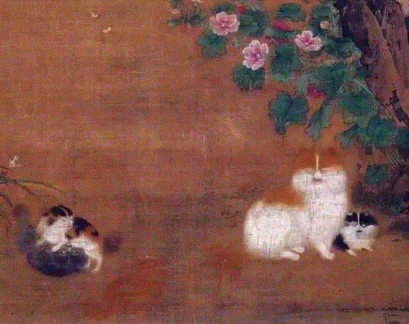 ▲图为《蜀葵戏猫图》,若我在宋代，是这样过的周末,南宋,宋徽宗,美学,书法,苏东坡,北宋,官人,李唐,寒食帖,手指