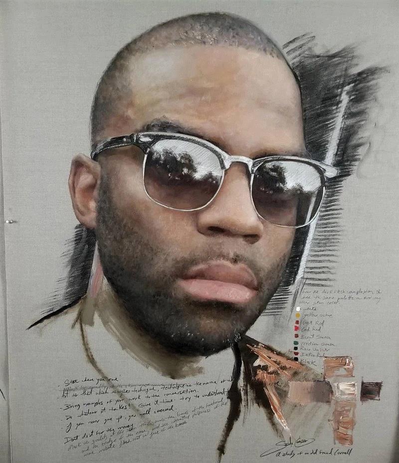 写实就要画得面面俱到吗？我看未必！