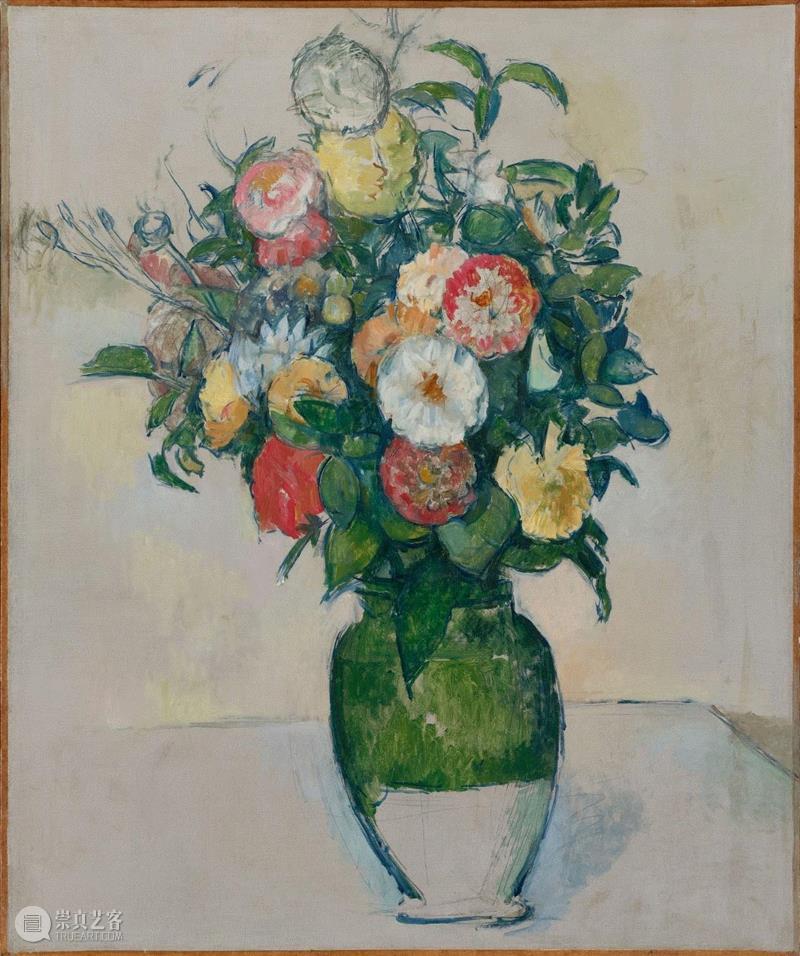 PAUL CéZANNE, Fleurs dans un pot d