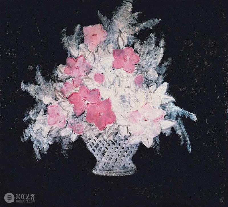 SANYU, Basket of Flowers, 1931, Oil on canvas