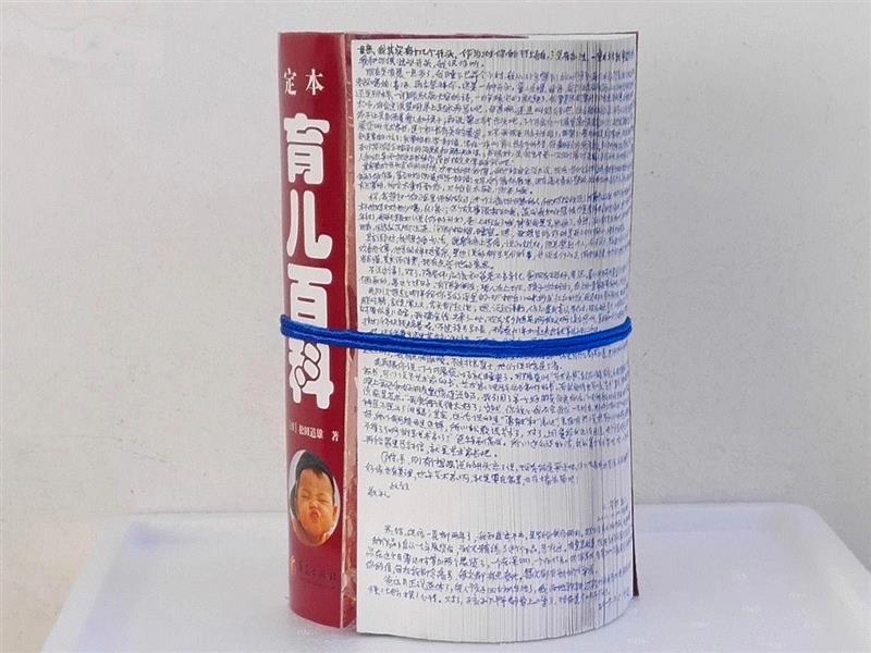 贺勋，育儿百科——家书，艺术家书，2019，21×14.5×14.5cm，图片由艺术家提供,【BLG LAB】“海面之下是火山” 艺术家与作品介绍,火山,海面,LAB,影像,家书,宋兮,唐潮,李昶,朱湘,贺勋