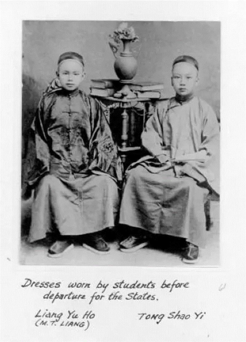 梁如浩(左)与唐绍仪(右),中国第一批留学生有多优秀?看这部豆瓣9.4的良心片就知道了,留学生,豆瓣,良心片,幼童,留美幼童,容闳,大清,孩子们,詹天佑,广东