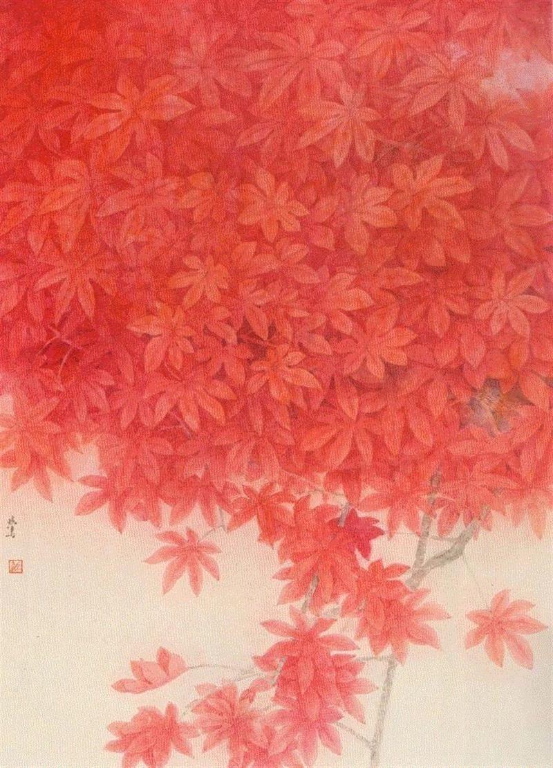 《读鲍莺的画》,读鲍莺的画,鲍莺,绢本,纸本,日本,绘画,工笔画,工笔,画中,虞美人