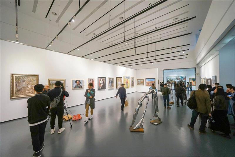 艺脉相承——上海艺术家作品邀请展 开幕,艺脉,邀请展,上海视觉艺术学院,开幕式,油画,吴昌硕,印象派,陈燮君,党委书记,陈立民
