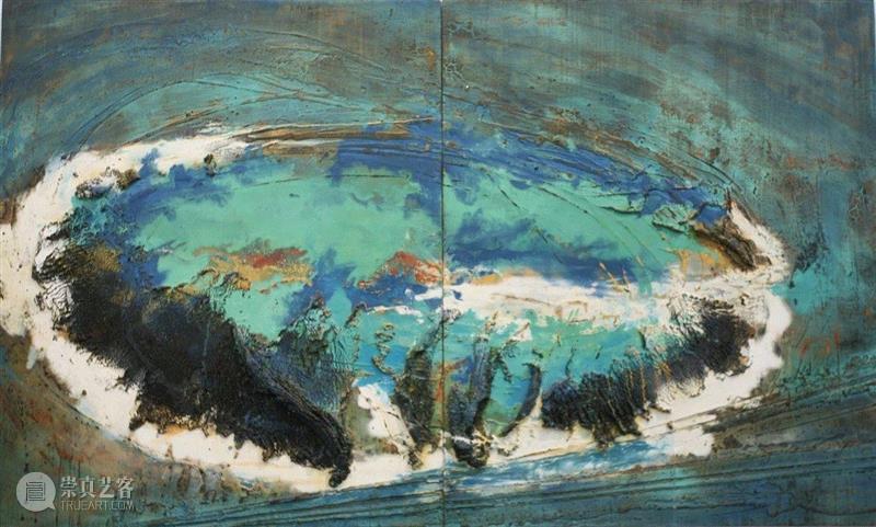 A-15，300x180cm，综合材料、岩彩、大漆，2018,【铸造推荐】艺术家瞿倩梅 Artist QU Qianmei,瞿倩梅,材料,岩彩,大漆,法国,巴黎,姜淼,质感,大自然,瑞安