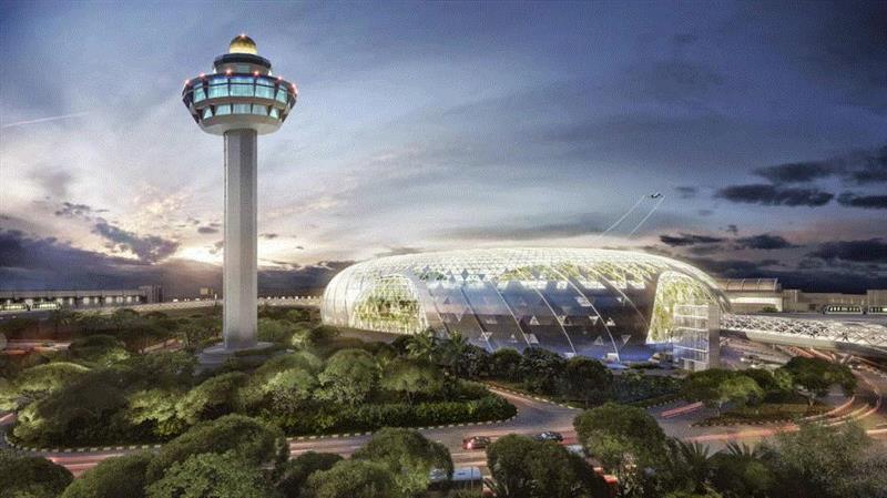 建筑丨狂砸85亿，把森林、瀑布搬进机场！,机场,建筑,樟宜,森林谷,迷宫,新加坡,甜甜圈,装置,误机,滑梯