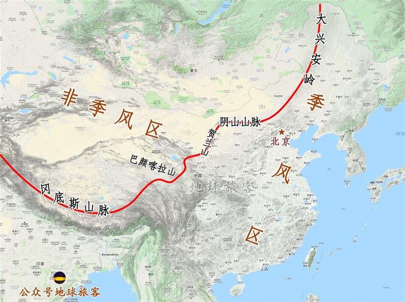 季风区与非季风区分界线（制图?孤城）,我们都误解了长城,长城,匈奴,王朝,孤城,公元前,中原,张骞,势力,城墙,草原