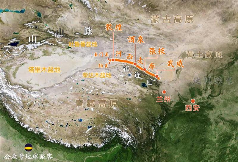 河西走廊与河西四郡（制图?孤城）,我们都误解了长城,长城,匈奴,王朝,孤城,公元前,中原,张骞,势力,城墙,草原