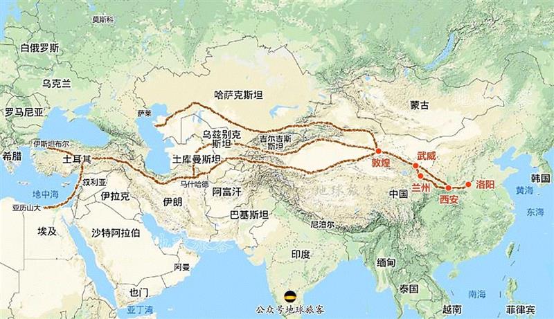 陆上丝绸之路主干道（制图?孤城）,我们都误解了长城,长城,匈奴,王朝,孤城,公元前,中原,张骞,势力,城墙,草原
