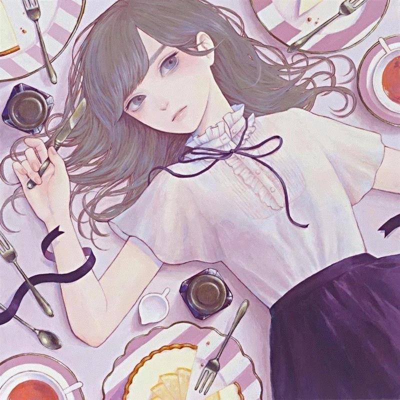 唯美风少女插画，看不腻,少女,插画,上方,日本,插画师,Konno,真弓,唯美风少女插画设计小编