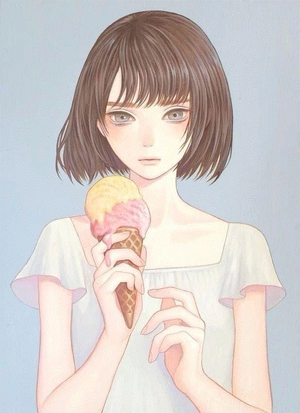 唯美风少女插画，看不腻,少女,插画,上方,日本,插画师,Konno,真弓,唯美风少女插画设计小编
