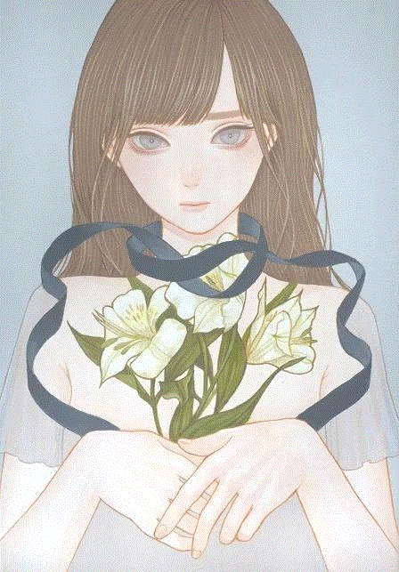 唯美风少女插画，看不腻,少女,插画,上方,日本,插画师,Konno,真弓,唯美风少女插画设计小编