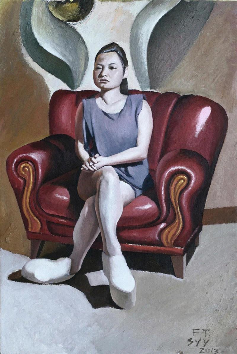 宋元元《飞天》,香港春拍 | 当代中国艺术前卫佳作,香港,前卫,港币,公分,亚洲,油画,款识,背面,千禧,韩国