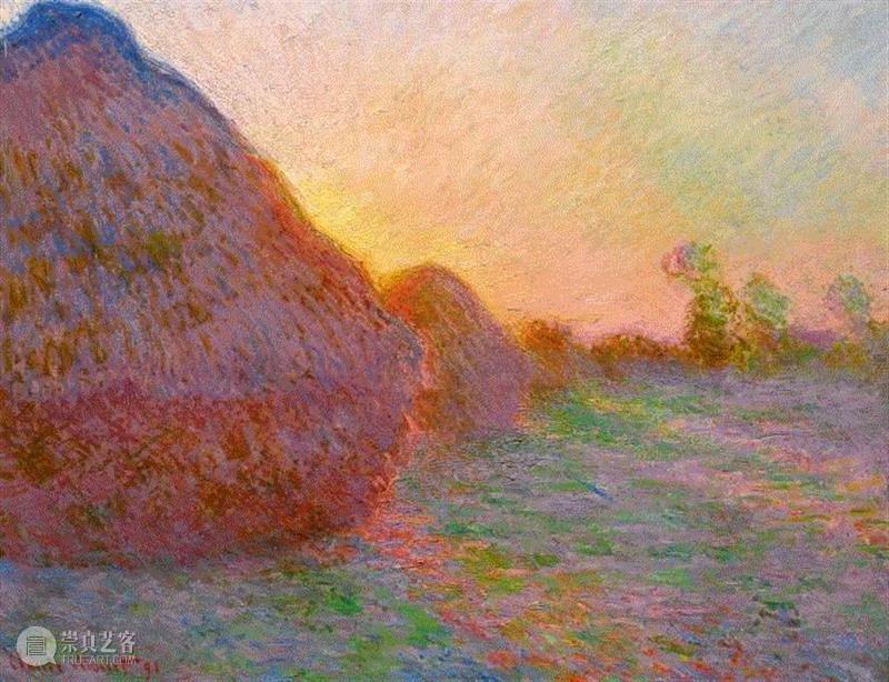 莫内的《干草堆》, 1890。,【视频】印象派经典：莫内的《干草堆》将于纽约上拍,干草堆,莫内,印象派,视频,帕尔莫,蘇富比,克劳德,伉俪,藏家,波特