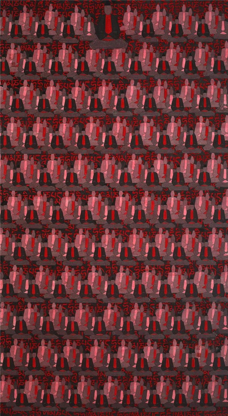 △“无所住”水墨系列之5  纸本水墨 98x180cm 2018年,艺术家推介 | 王雪树：涌动出的新生命力量,王雪树,新生命,水墨,纸本,双年展,天津美术学院,我馆,简介,辽宁,天津