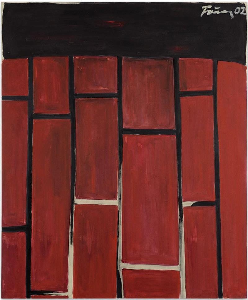 ▲ 冈瑟·弗格，《无题》，2002，丙烯 画布，235 x 195 厘米 / 92 1/2