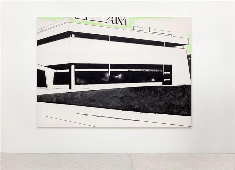 ▲ 维尔海姆·萨斯诺，未命名（待定），2018，油彩 画布，199.7 x 280 x 2