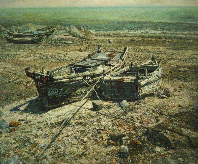 从雅鲁藏布江到黄浦江 从苏州河到恒河——应小杰油画与摄影展,油画,恒河,应小杰,黄浦江,雅鲁藏布江,苏州河,摄影展,小杰,八号桥,粮仓