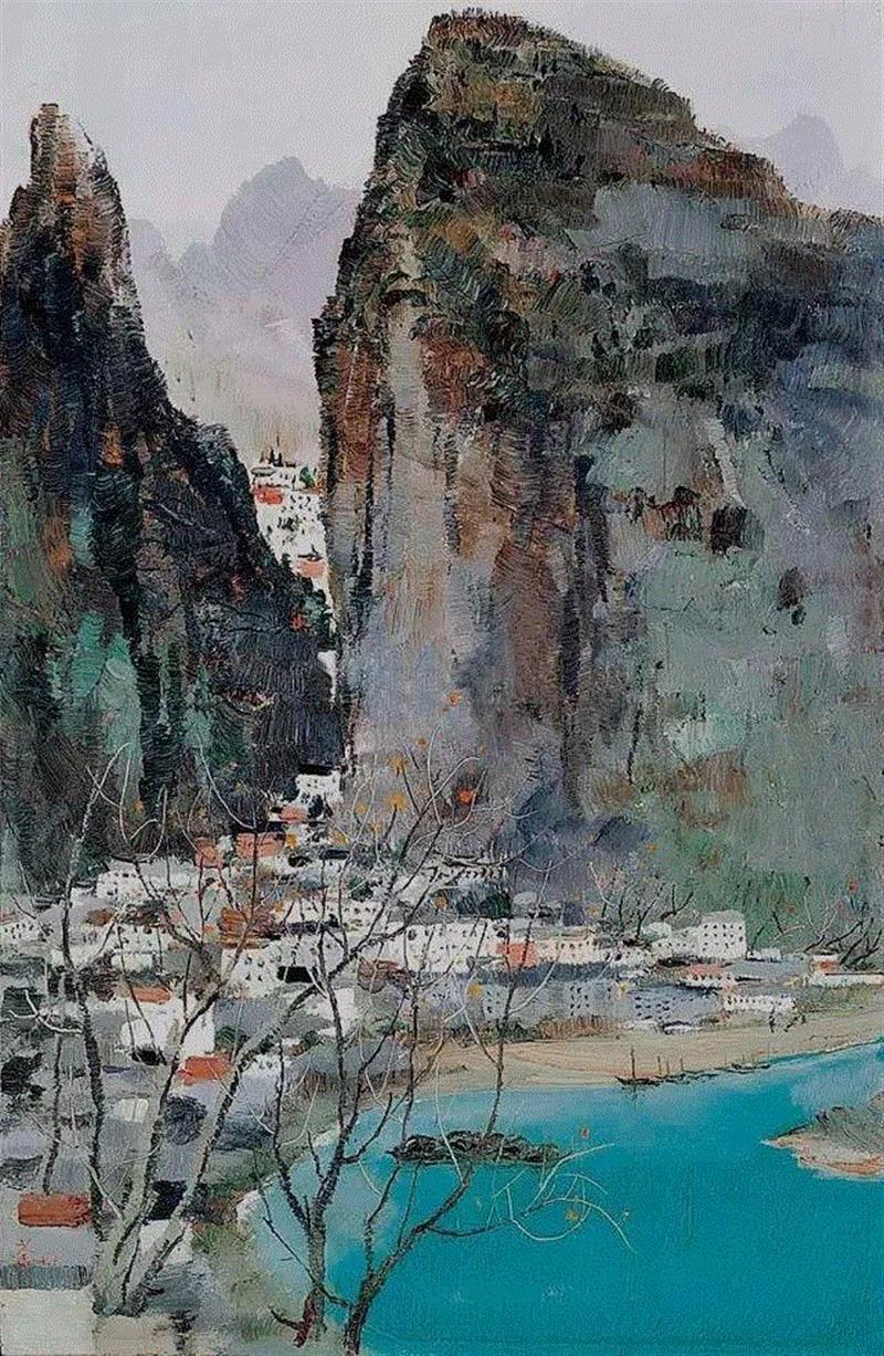 吴冠中笔下的植物，经典！,吴冠中,植物,绘画,油画,上方,江苏省,宜兴县,终生,特色,小编