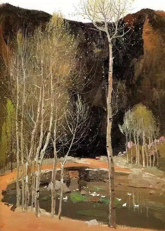 吴冠中笔下的植物，经典！,吴冠中,植物,绘画,油画,上方,江苏省,宜兴县,终生,特色,小编