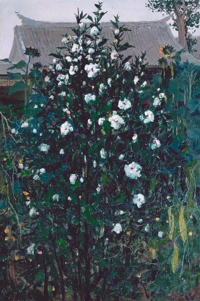 吴冠中笔下的植物，经典！,吴冠中,植物,绘画,油画,上方,江苏省,宜兴县,终生,特色,小编