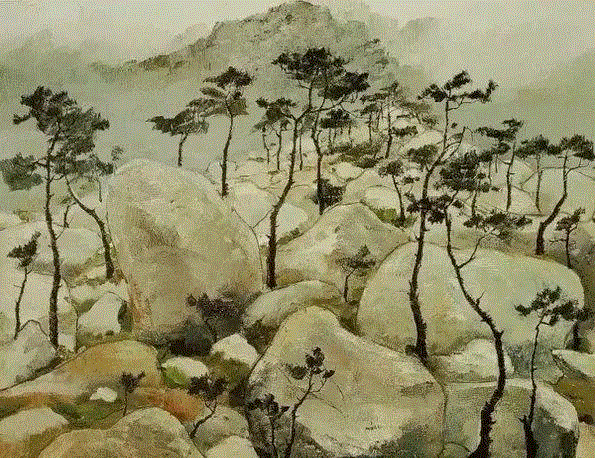 吴冠中笔下的植物，经典！,吴冠中,植物,绘画,油画,上方,江苏省,宜兴县,终生,特色,小编