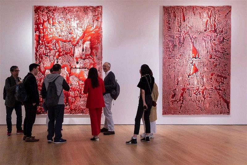 现场盛况 | 2019 香港巴塞尔艺术展 | 阿岱尔·阿贝德赛梅《解锁》,香港巴塞尔艺术展,盛况,阿岱尔·阿贝德赛梅,解锁,赵赵,香港,阿贝德赛梅,直升机,艺术展,材料