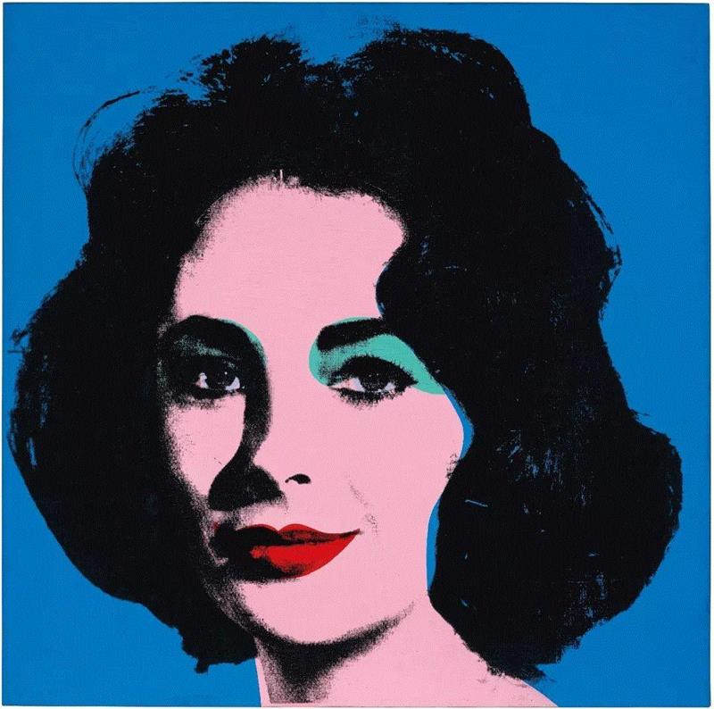 安迪·沃荷（1928-1987）《丽兹（早期彩色丽兹）》, 合成聚合物颜料 丝网印刷油墨 画布， 1