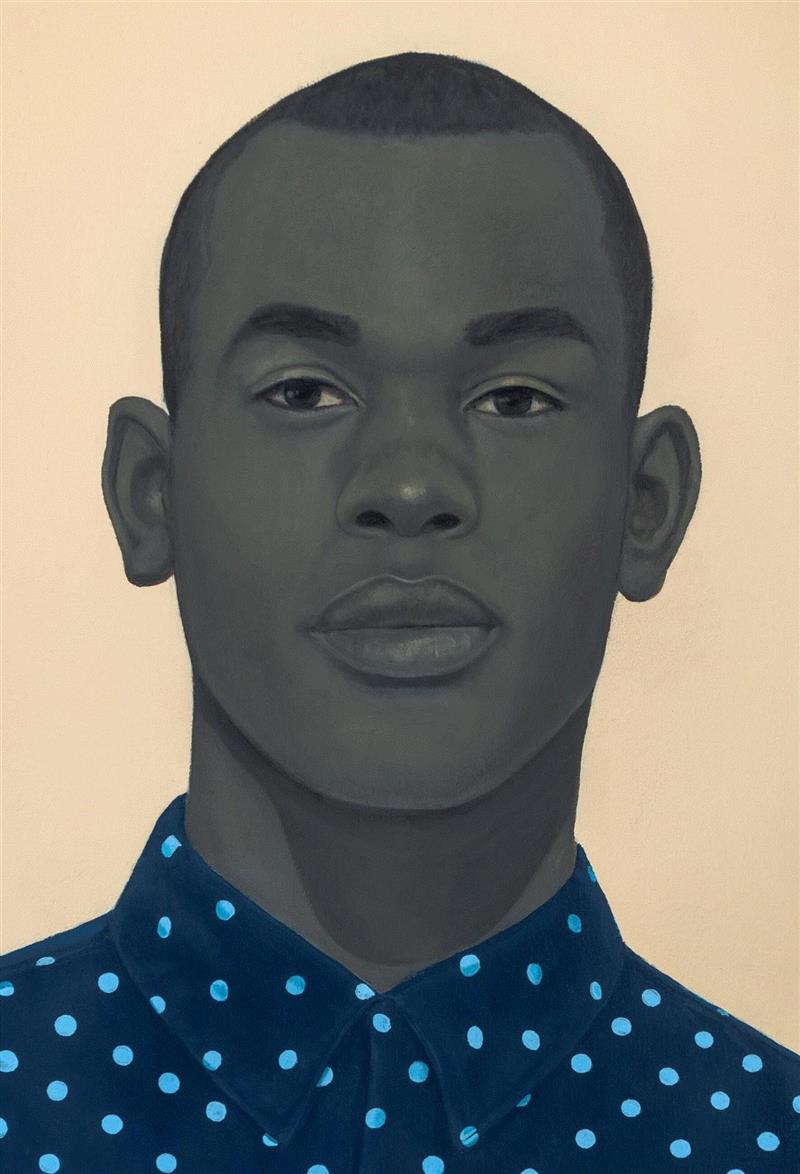 ▲ 艾米·谢拉德，《英俊》，2019，油彩 画布，137.2 x 109.2 x 6.4 