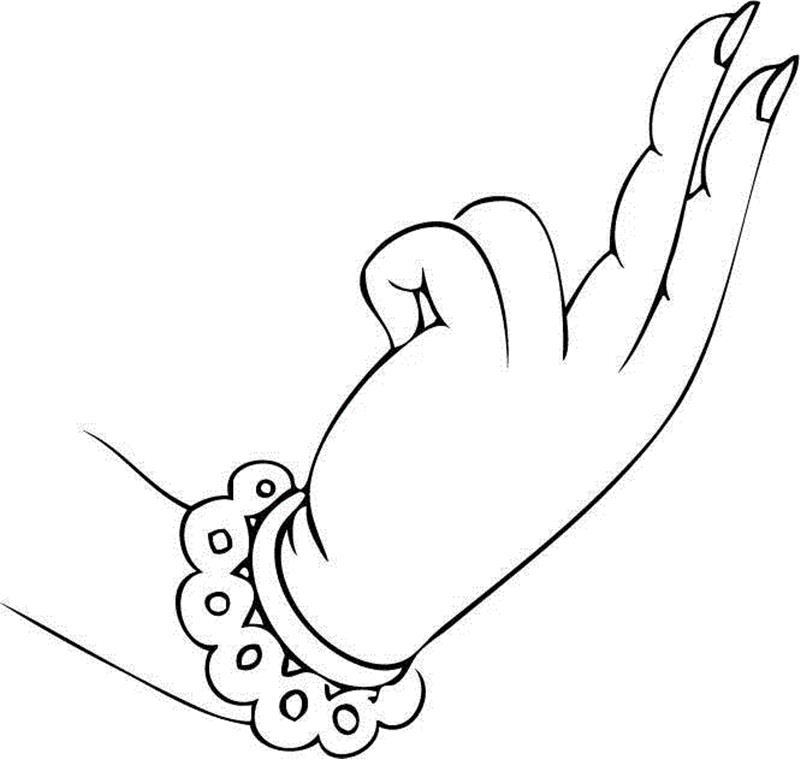 白描佛手，曼妙多姿,白描,佛手,上方,一只手,涵义,情态,手势,手姿,器物,爱好者们