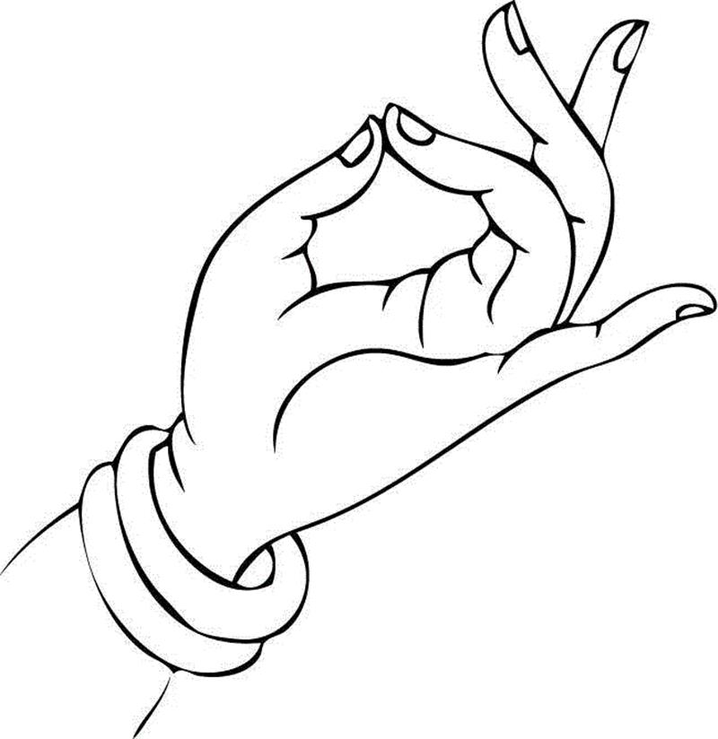 白描佛手，曼妙多姿,白描,佛手,上方,一只手,涵义,情态,手势,手姿,器物,爱好者们