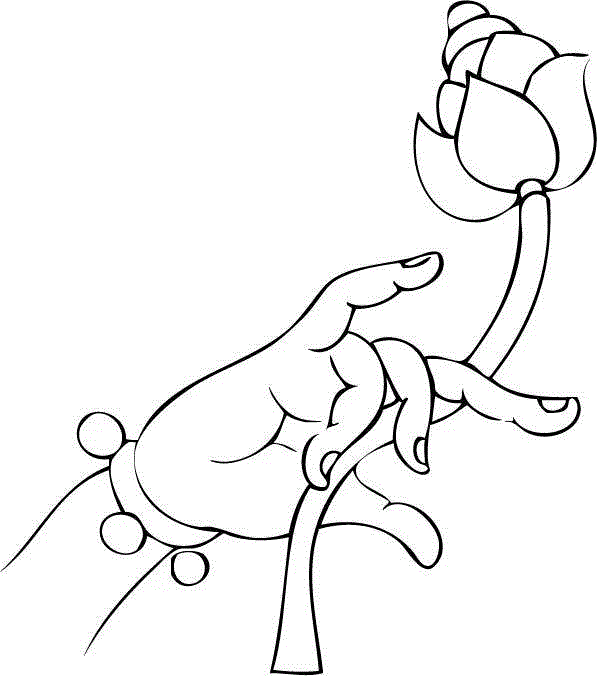 白描佛手，曼妙多姿,白描,佛手,上方,一只手,涵义,情态,手势,手姿,器物,爱好者们